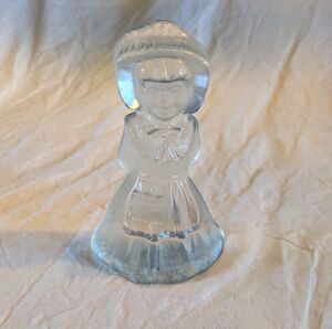 2/60$ Paperweight Translucent Glass Women Figurine